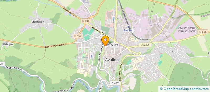 localisation de l'entreprise ASS EPICERIE SOCIALE LE PETIT RUISSEAU à AVALLON
