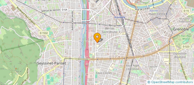 localisation de l'entreprise ASS EPIDERME  GRENOBLE