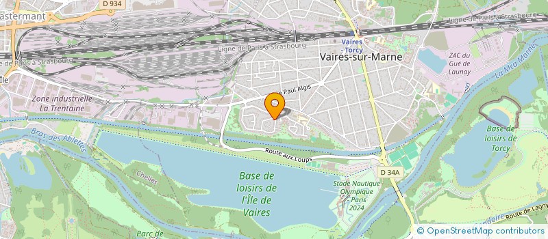 localisation de l'entreprise ASS EQUESTRE CAVALIERS SEINE ET MARNAIS  VAIRES-SUR-MARNE