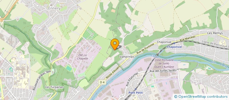 localisation de l'entreprise ASS EQUESTRE DE VALHERMEIL  AUVERS-SUR-OISE