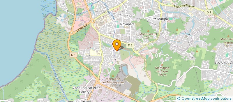 localisation de l'entreprise ASS EQUIPE DOUDOU DE NANCIBO  CAYENNE