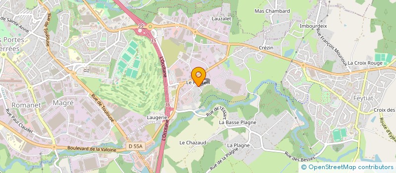 localisation de l'entreprise ASS EQUIPEM HOTELIER LIMOUSIN 5E ETOILE  FEYTIAT