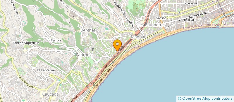 localisation de l'entreprise ASS EREG à NICE