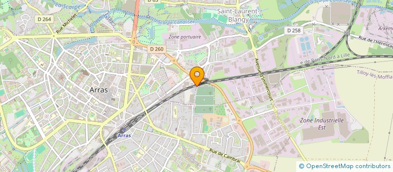 localisation de l'entreprise ASS ESCALES à ARRAS