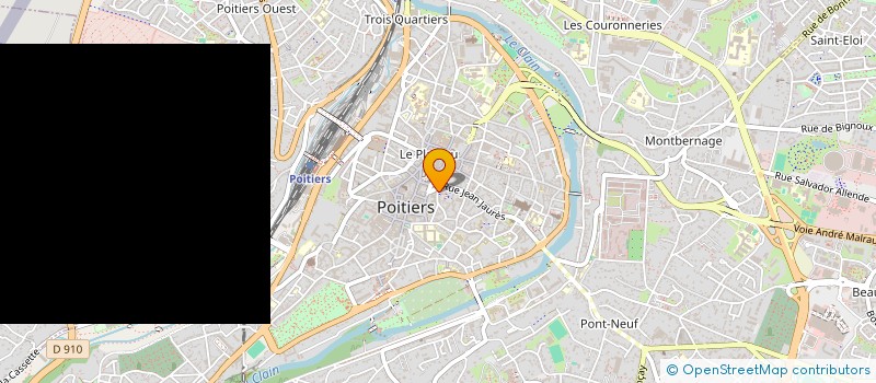 localisation de l'entreprise ASS  ESCAP  POITIERS