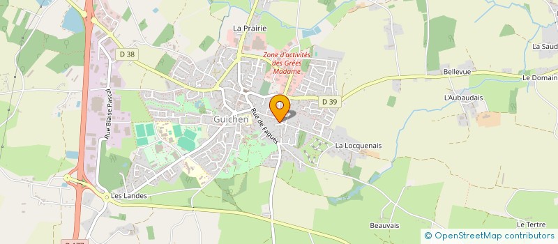 localisation de l'entreprise ASS ESCAPADE à GUICHEN