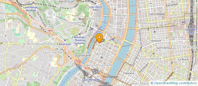 localisation de l'entreprise ASS ESDES  LYON