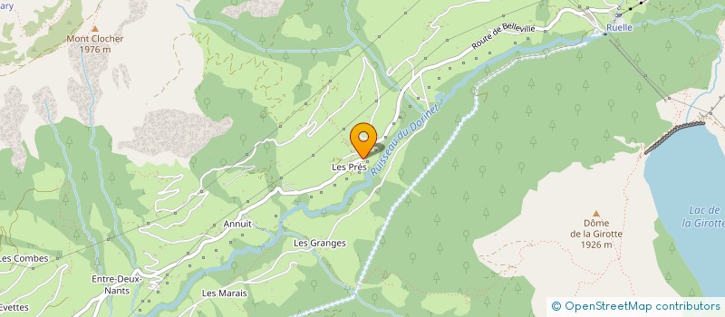 localisation de l'entreprise ASS ESF HAUTELUCE VAL JOLY à HAUTELUCE