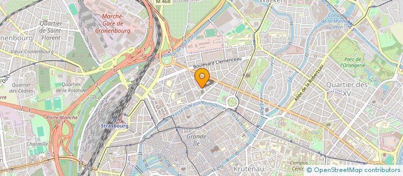 localisation de l'entreprise ASS ESPACE ARC EN CIEL STE ODILE à STRASBOURG