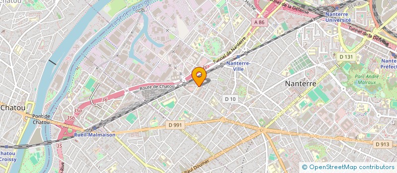 localisation de l'entreprise ASS  ESPACE BC  NANTERRE