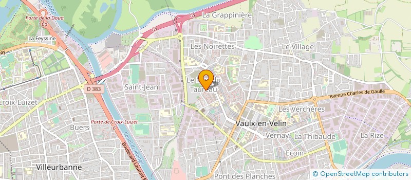 localisation de l'entreprise ASS ESPACE FEMMES DU MAS DU TAUREAU  VAULX-EN-VELIN