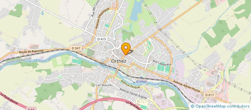 localisation de l'entreprise ASS ESPACE INF'O JEUNES à ORTHEZ