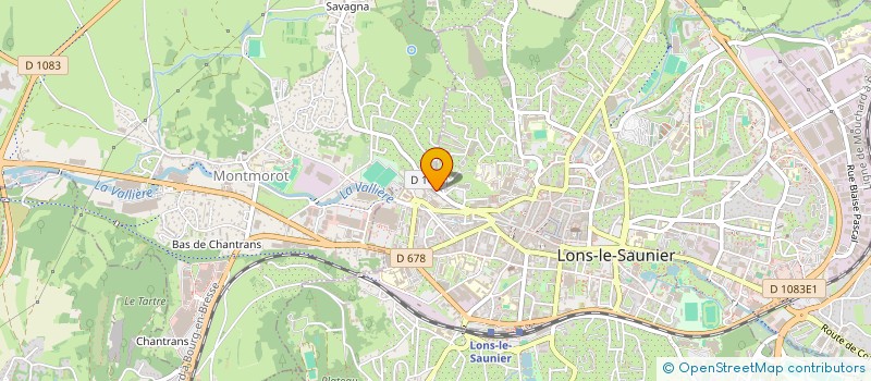 localisation de l'entreprise ASS ESPACE METIERS 39  LONS-LE-SAUNIER