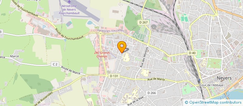 localisation de l'entreprise ASS ESPACE OUEST ANIMATION à NEVERS