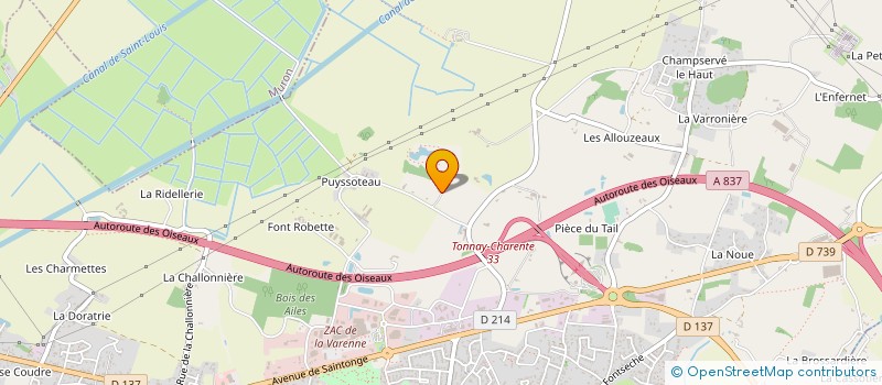 localisation de l'entreprise ASS  ESPACES  MORAGNE