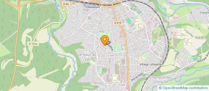 localisation de l'entreprise ASS ESPERANCE à CHAUMONT
