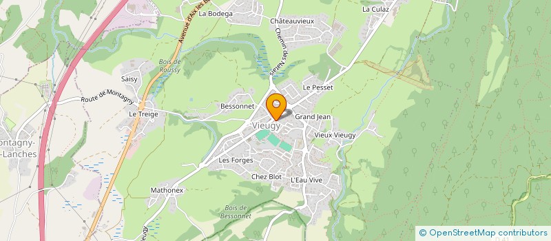 localisation de l'entreprise ASS ESPERANCE BOULE DE VIEUGY à ANNECY