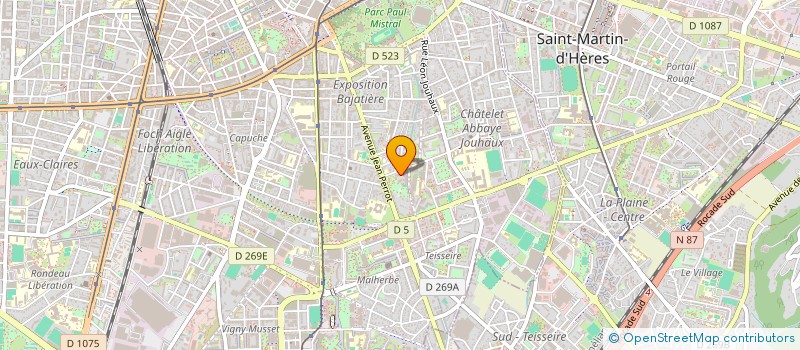 localisation de l'entreprise ASS  ESPERANCE FRANCE CROATIE  GRENOBLE