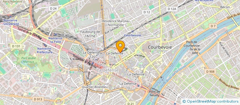 localisation de l'entreprise ASS ESPOIR ET DEVOUEMENT FRANCO-INDIEN à COURBEVOIE