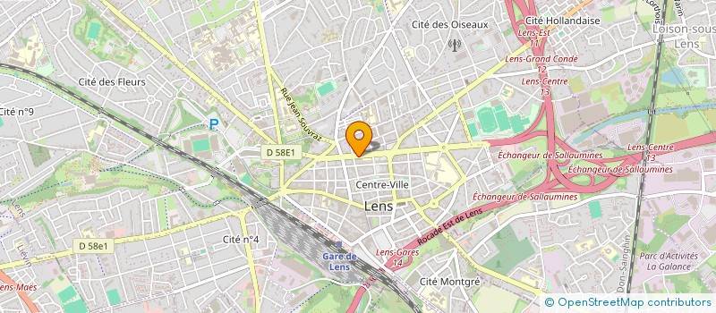 localisation de l'entreprise ASS ESPRIT D'ENTREPRENDRE RETROUVE  LENS