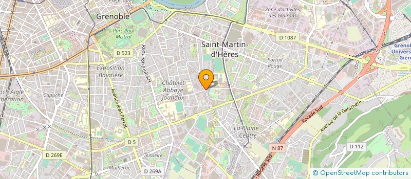 localisation de l'entreprise ASS ESSM FORCE ATHLETIQUE HALTEROPHILIE à SAINT-MARTIN-D'HERES