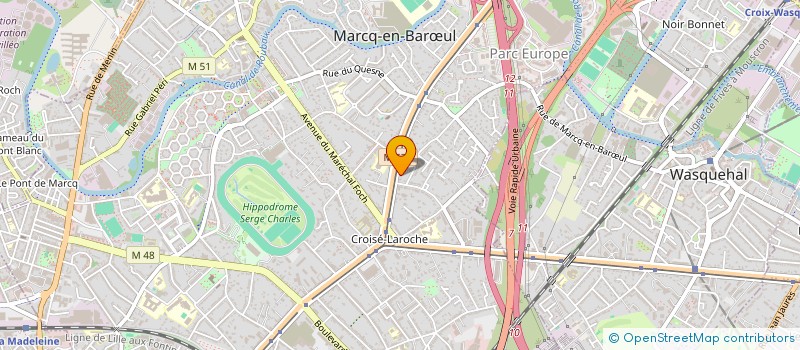 localisation de l'entreprise ASS ET SI ON DANSAIT à MARCQ-EN-BARŒUL