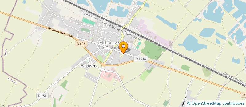 localisation de l'entreprise ASS ETAB POUR PERS AGEES DEPENDANTES LES PLATANES à VILLENEUVE-LA-GUYARD
