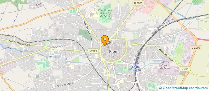 localisation de l'entreprise ASS ETAB PROJET AUDIO VISUEL à RIOM