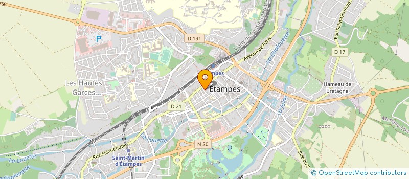 localisation de l'entreprise ASS ETAMPOISE CINE PETIT THEATRE à ETAMPES