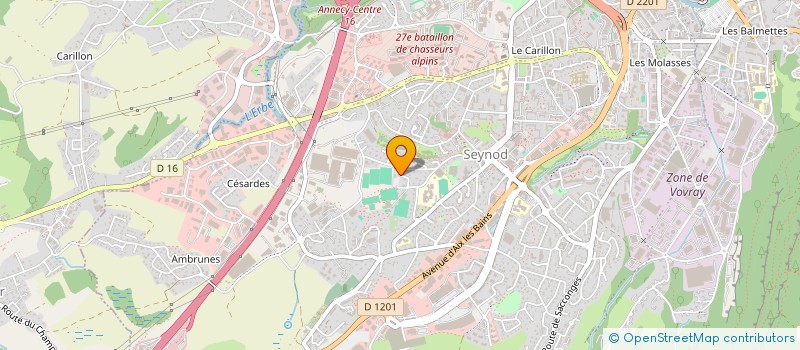 localisation de l'entreprise ASS ETOILE SPORTIVE DE SEYNOD à ANNECY