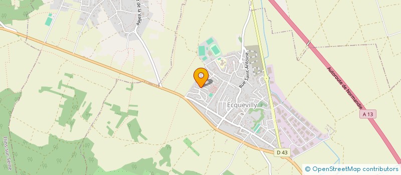 localisation de l'entreprise ASS ETOILE SPORTIVE ET CULTURELLE D'ECQUEVILLY - SECTION KARATE  ECQUEVILLY