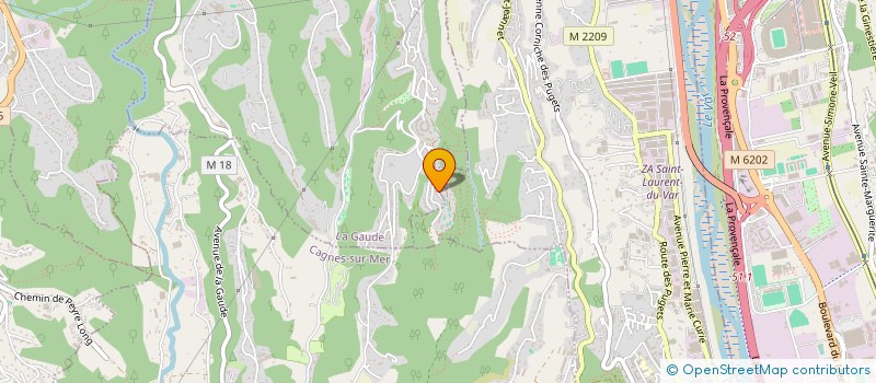 localisation de l'entreprise ASS ETRE ET SAVOIR  LA GAUDE