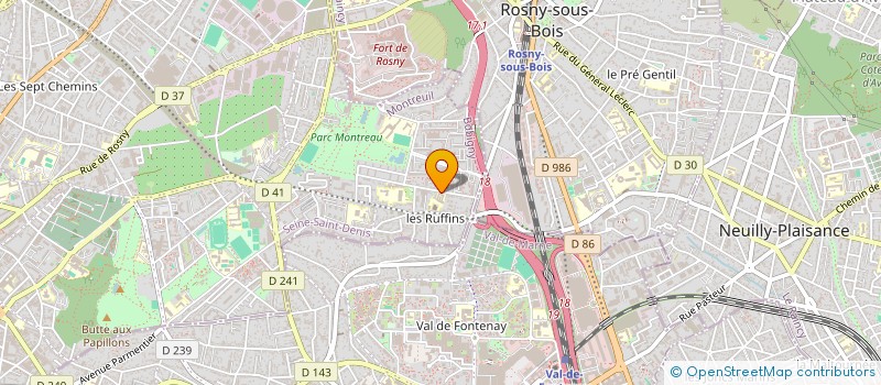 localisation de l'entreprise ASS ETS SCOLAIRE HENRI MATISSE à MONTREUIL