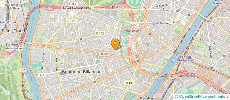 localisation de l'entreprise ASS ETUD PROBLEME ORGANISATION à BOULOGNE-BILLANCOURT