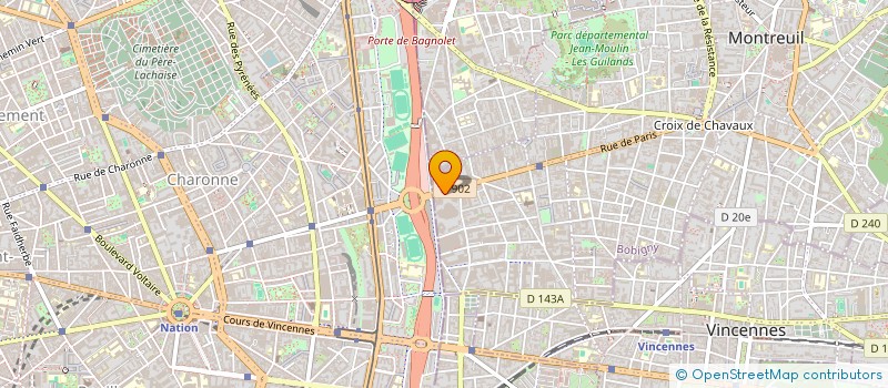 localisation de l'entreprise ASS ETUDE ECON IND LIVRE PAPIER COMMUNIC à MONTREUIL