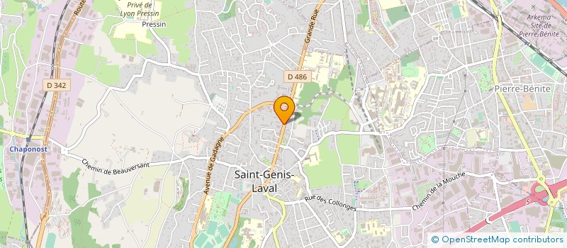 localisation de l'entreprise ASS ETUDE MALADIE RESPIRATOIRE à SAINT-GENIS-LAVAL