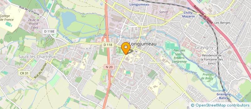 localisation de l'entreprise ASS ETUDE PROBLEMES NEONATALOGIE PEDIATRIE à LONGJUMEAU