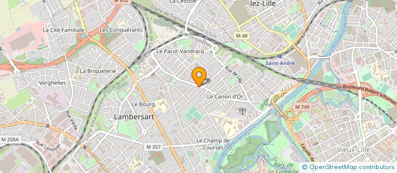 localisation de l'entreprise ASS ETUDE RECHERCHE GYNECOLOGIE OBSTETRI à LAMBERSART
