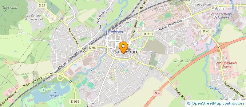 localisation de l'entreprise ASS ETUDES CONSOMMATION CFDT MOSELLE à SARREBOURG