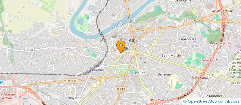 localisation de l'entreprise ASS ETUDES RECHERCHE CARDIOLOGIE à ALBI