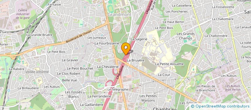 localisation de l'entreprise ASS ETUDIANT INGEN HYDRO CONTI EUROP...  TOURS