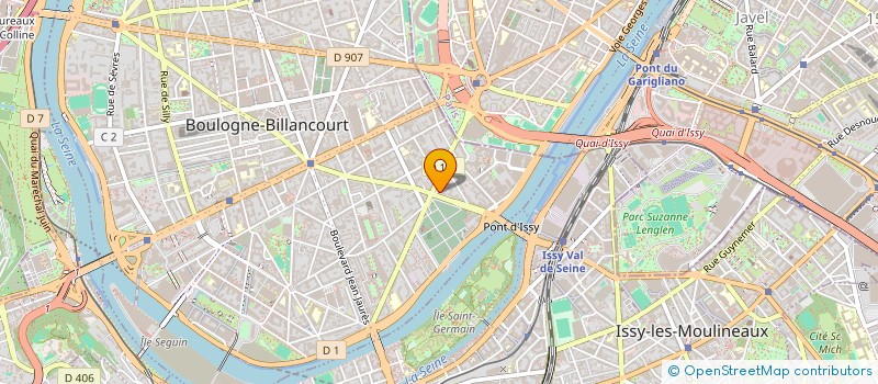 localisation de l'entreprise ASS ETUDIANTS DE GEOPHYSIQUE APPLIQUEE à BOULOGNE-BILLANCOURT