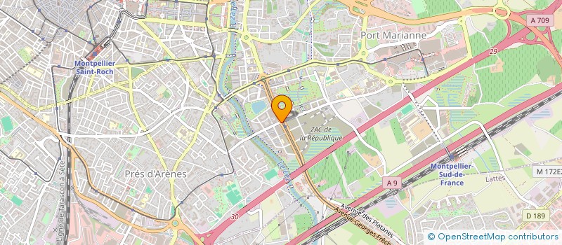 localisation de l'entreprise ASS ETUDIANTS DROIT AES SCIENCES ECONOMI à MONTPELLIER