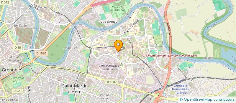 localisation de l'entreprise ASS ETUDIANTS EN LANGUES ETRANGERES APPL à SAINT-MARTIN-D'HERES