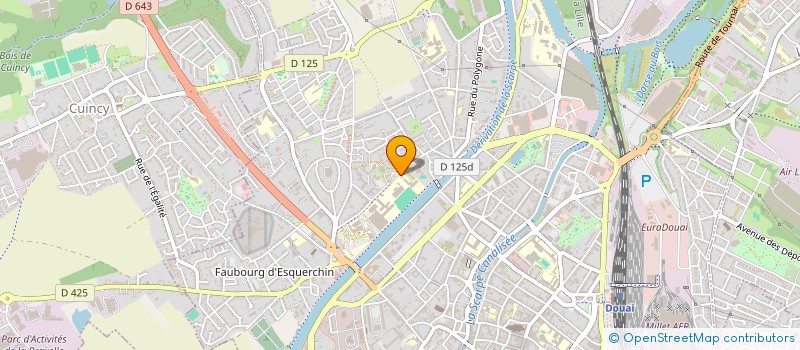 localisation de l'entreprise ASS ETUDIANTS TECHN SUPERIEURS à DOUAI