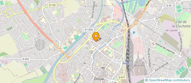 localisation de l'entreprise ASS EUREKA à DOUAI