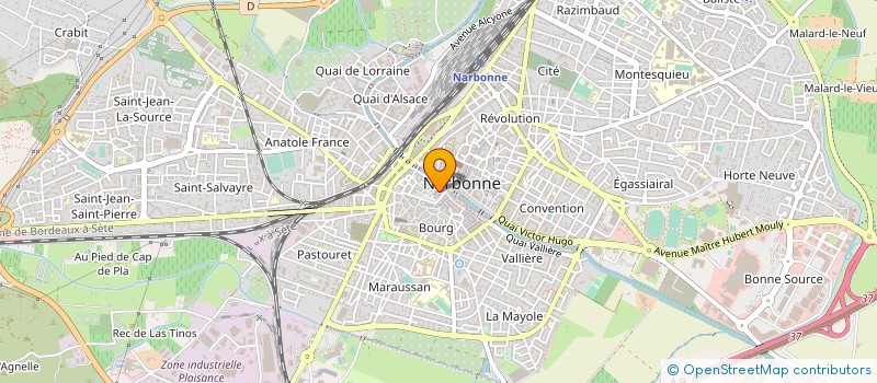 localisation de l'entreprise ASS EURO HANDI à NARBONNE