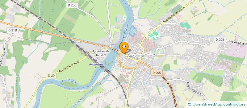 localisation de l'entreprise ASS.EUROP.GENS DU VOYAGE & DES LIBERTES  AUXONNE