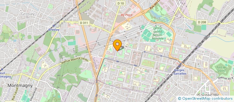 localisation de l'entreprise ASS EUROPE BRIDGE CLUB à SARCELLES