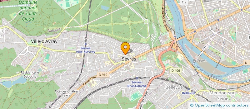 localisation de l'entreprise ASS EUROPE EDUCATION ECOLE à SEVRES